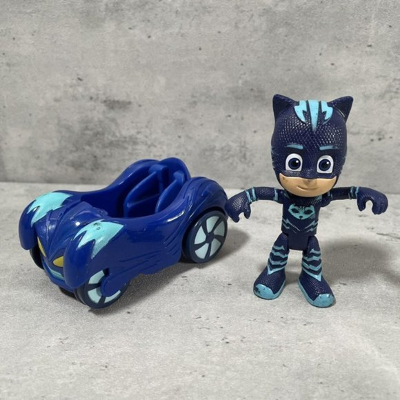 PJ Masks CATBOY Cat Car Racer Mini Vehicle 3.5" Just Play Adjustable Figure - Picture 1 of 6